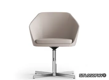 MIMÌ - Swivel with 4-spoke base chair _ SITLOSOPHY®