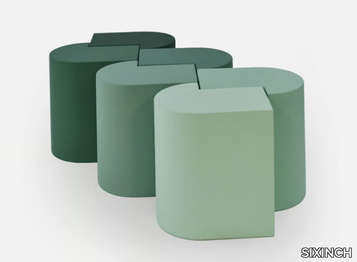 HOOKED - Modular backless coated foam bench seating _ SIXINCH