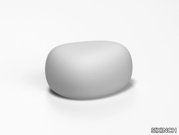 STEEN - Oval coated foam pouf _ SIXINCH