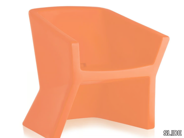 EXOFA - Polyethylene chair with armrests _ SLIDE