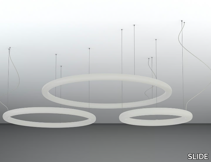 GIOTTO - LED polyethylene pendant lamp _ SLIDE