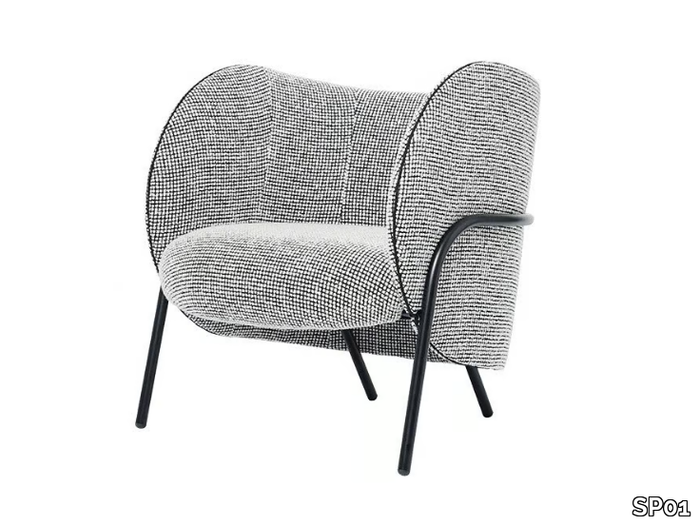 ROYCE - Fabric armchair with armrests _ SP01