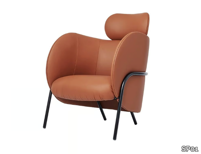 ROYCE - Armchair with headrest with armrests _ SP01