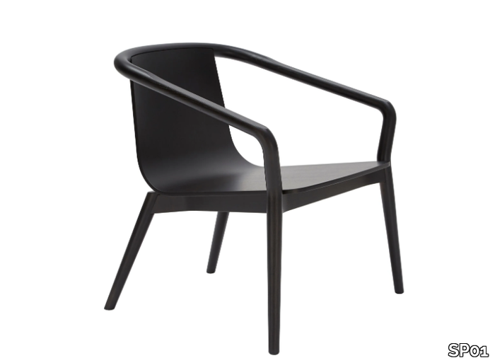 THOMAS - Ash easy chair with armrests _ SP01