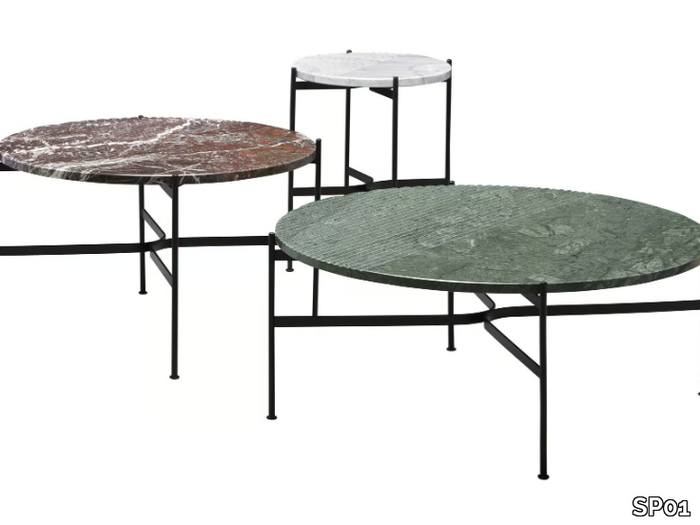 JEANETTE - Low round marble coffee table _ SP01