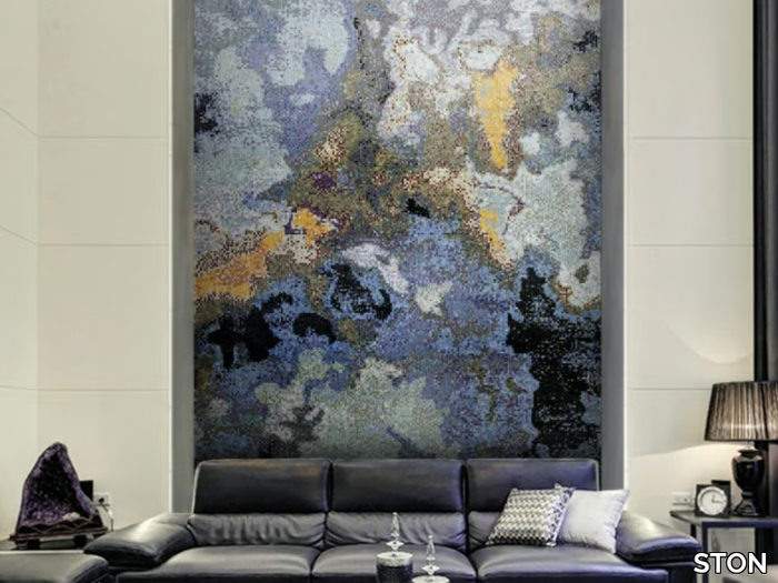 COLORED CLOUDS - Indoor/outdoor glass mosaic _ STON