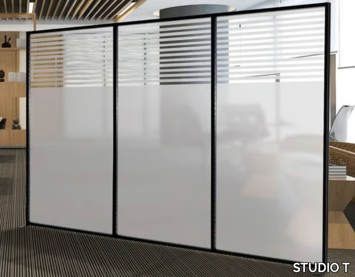 INUNO - Freestanding aluminium and methacrylate office screen _ STUDIO T