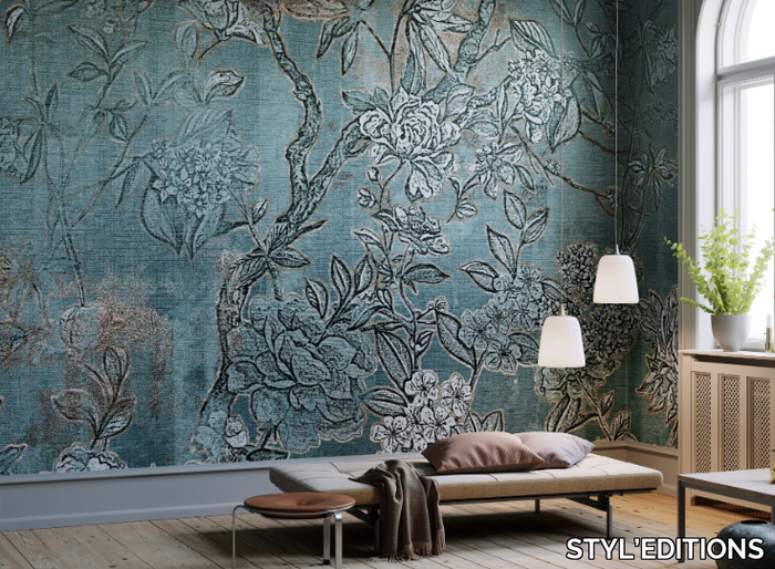 ARAZZO - Ecological wallpaper with floral pattern _ STYL’EDITIONS