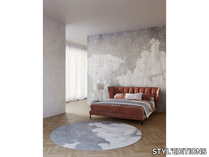 CELESTE - Round polyester fibre rug _ STYL’EDITIONS