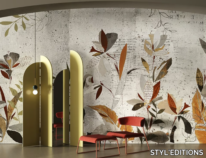 DE-COLLAGE - Wallpaper with floral pattern _ STYL’EDITIONS