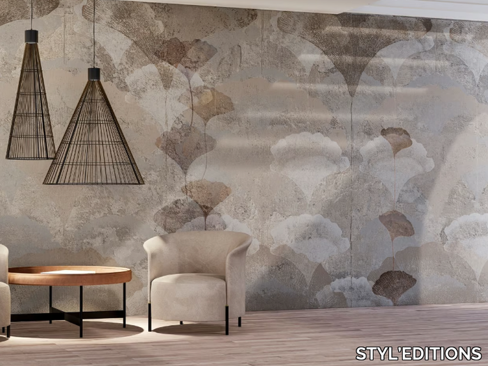 GINKGO - Ecological wallpaper with floral pattern _ STYL’EDITIONS