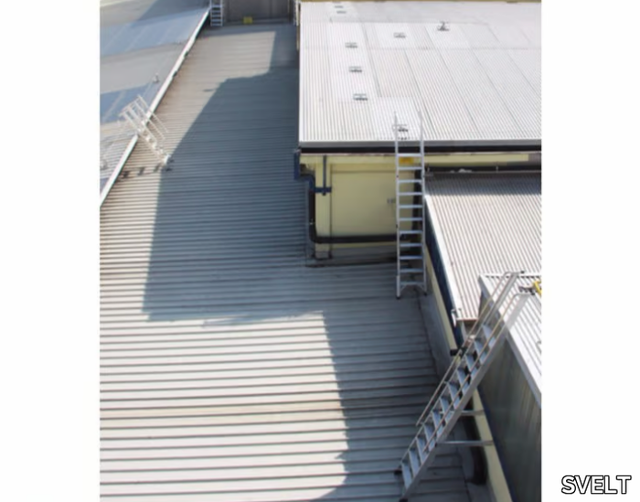 Customized stairs for roofs - Fire escape staircase _ SVELT