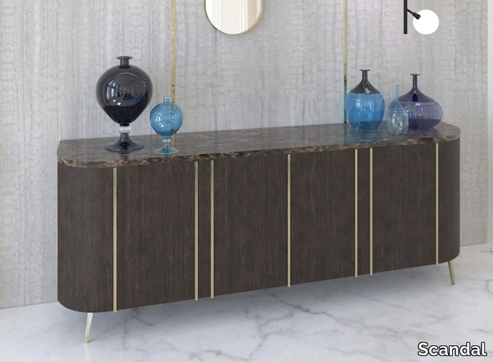 MOON - Oak sideboard with doors _ Scandal