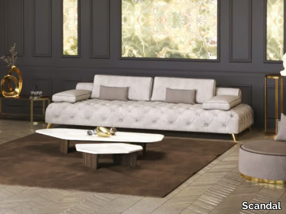 STELLAR - Tufted nabuk sofa _ Scandal