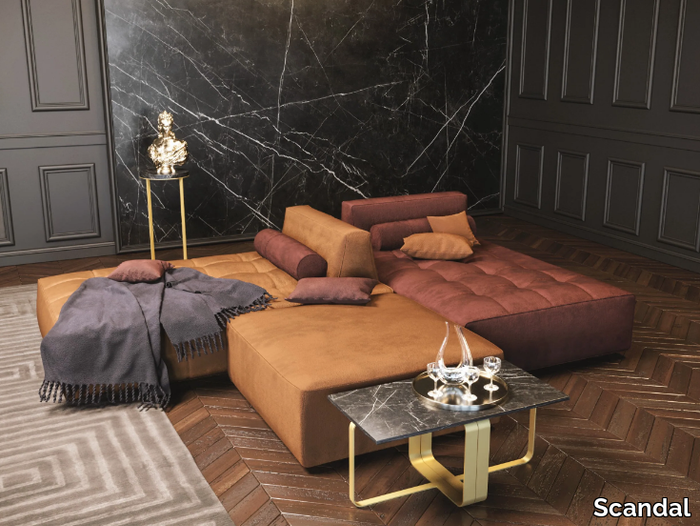 STELLAR - Sectional leather sofa _ Scandal