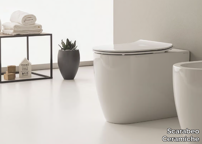 MOON - Ceramic toilet _ Scarabeo Ceramiche