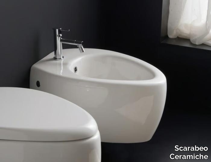 MOAI - Wall-hung ceramic bidet _ Scarabeo Ceramiche