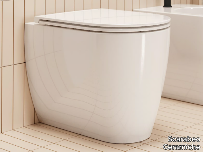 GLAM - Floor mounted ceramic toilet _ Scarabeo Ceramiche