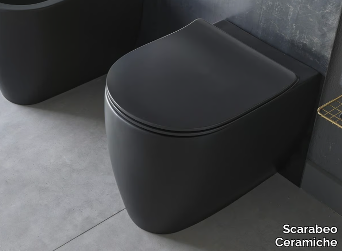 COLORS - Floor mounted ceramic toilet _ Scarabeo Ceramiche