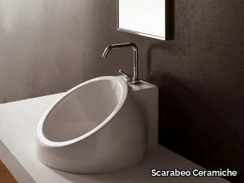 PLANET - Inset ceramic washbasin _ Scarabeo Ceramiche