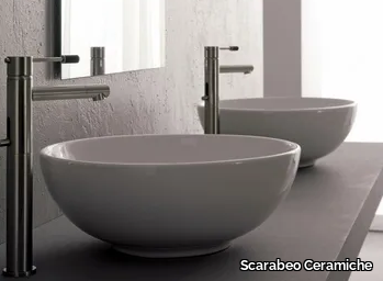 SFERA - Countertop round ceramic washbasin _ Scarabeo Ceramiche