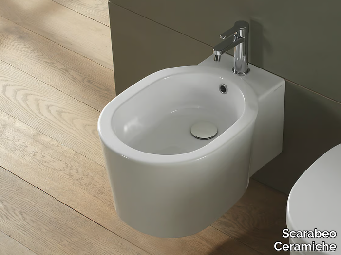 BUCKET - Wall-hung ceramic bidet _ Scarabeo Ceramiche