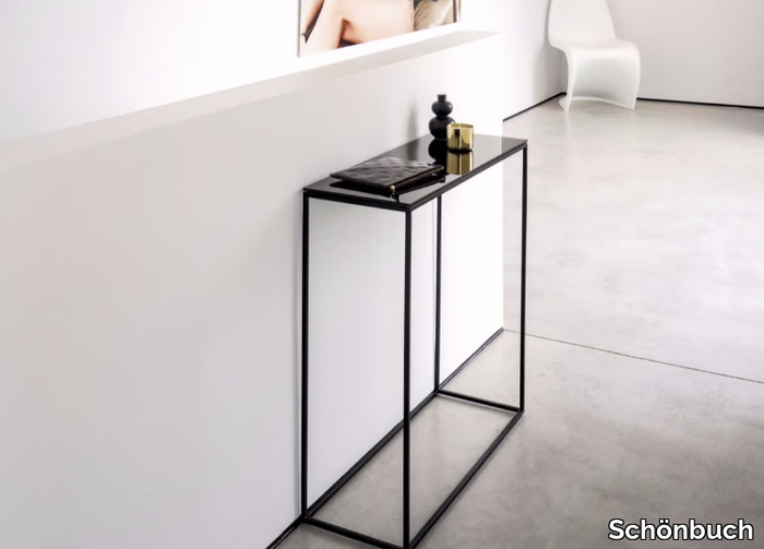 RACK - Powder coated steel console table _ Schönbuch