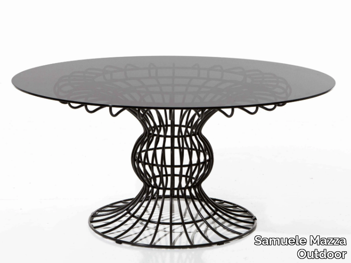 SIRIO - Round iron dining table _ Samuele Mazza Outdoor