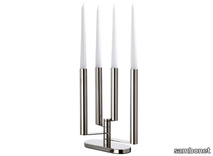 DOMUS - Stainless steel candle holder _ sambonet