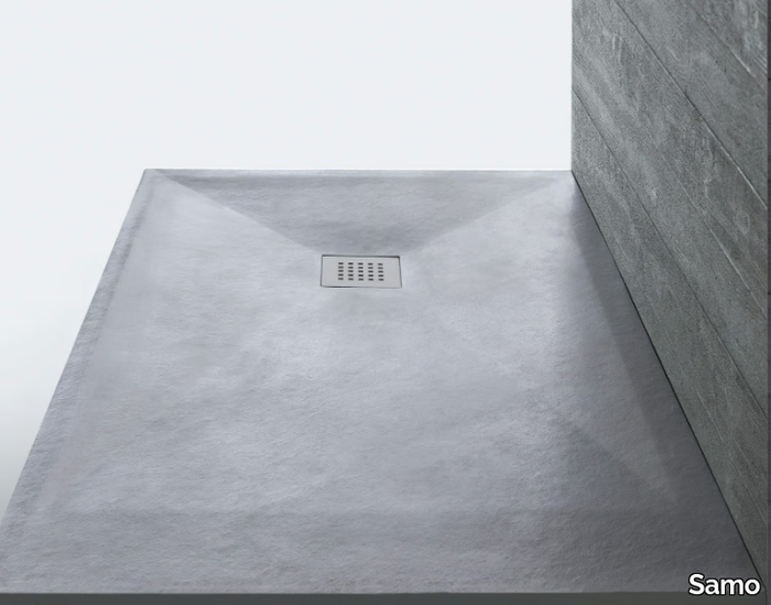 STONEFIT - Gray custom shower tray _ Samo