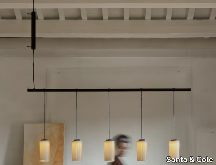 CIRIO LINEAL - LED aluminium pendant lamp _ Santa & Cole