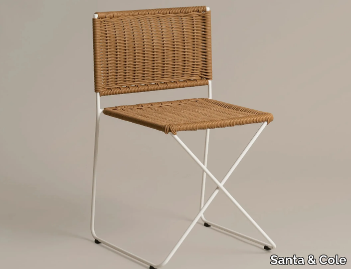 RAMÓN - Stackable rattan chair _ Santa & Cole