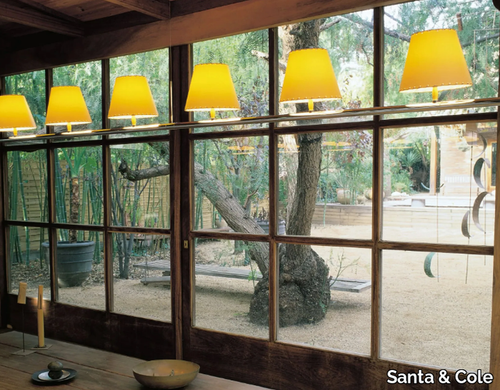 SISTEMA FONDA / GRAN FONDA - LED nickel pendant lamp _ Santa & Cole