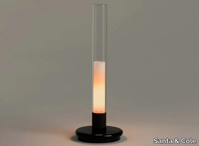 SYLVESTRINA - LED cordless Pyrex® table lamp _ Santa & Cole