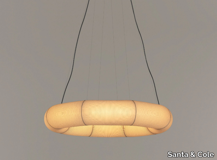 TEKIÒ CIRCULAR / OVAL - LED dimmable japanese paper pendant lamp _ Santa & Cole