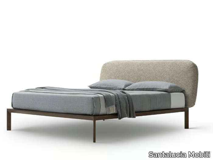 ANDER - Double bed with upholstered headboard _ Santalucia Mobili