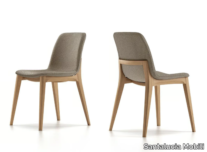 CIRCE - Upholstered wooden chair _ Santalucia Mobili