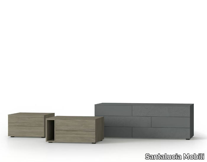 DICIOTTO RANGE - Modular sectional wooden chest of drawers _ Santalucia Mobili