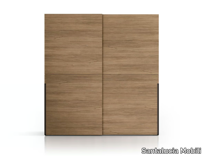 EGO SLIDING - Sectional wooden wardrobe with sliding doors _ Santalucia Mobili