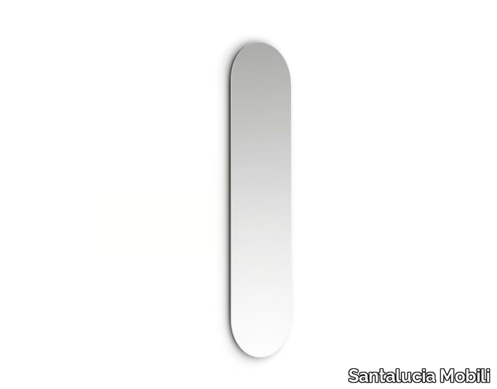 FREJA - Wall-mounted oval mirror _ Santalucia Mobili