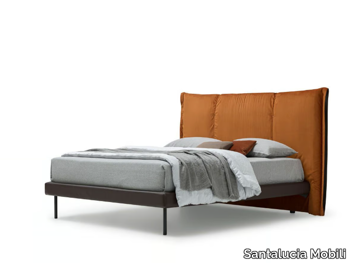 GHIBLI - Bed with upholstered headboard _ Santalucia Mobili