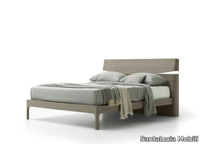 GRECALE - Wooden double bed _ Santalucia Mobili