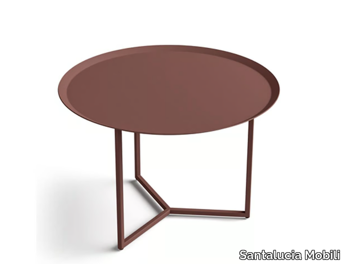 RAFFAELLO - Round plate coffee table _ Santalucia Mobili