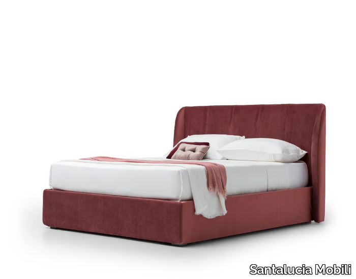 SCIROCCO - Storage bed with upholstered headboard _ Santalucia Mobili