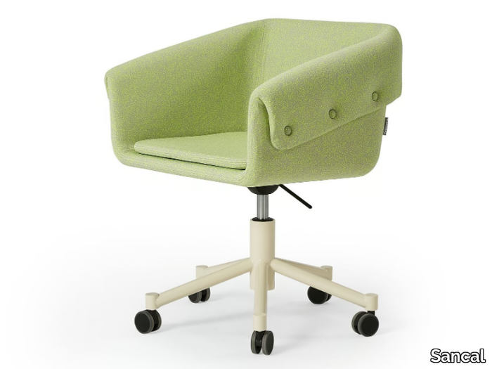 COLLAR - Swivel chair with armrests with 5-spoke base _ Sancal