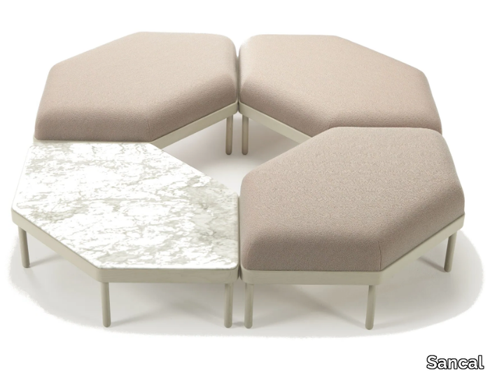 MOSAICO - Fabric pouf _ Sancal