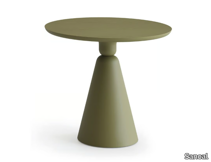 PION FRESNO - Round wooden table _ Sancal