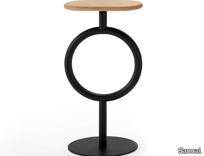 TOTEM - High steel and MDF stool _ Sancal