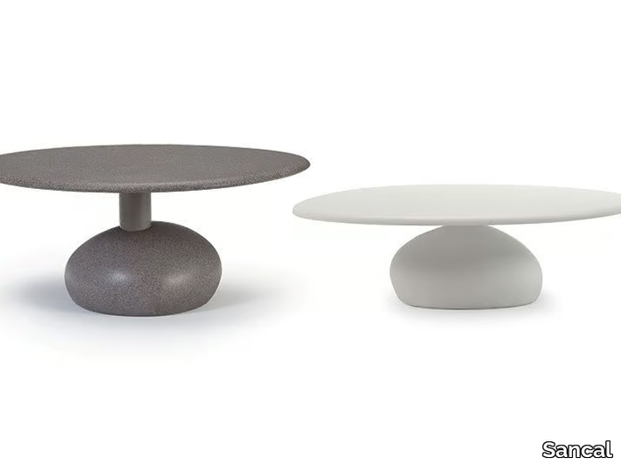 VESPER - Round composite material coffee table _ Sancal