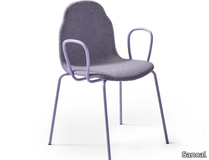 BODY - Upholstered fabric chair with armrests _ Sancal